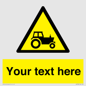 Custom warning farm machinery